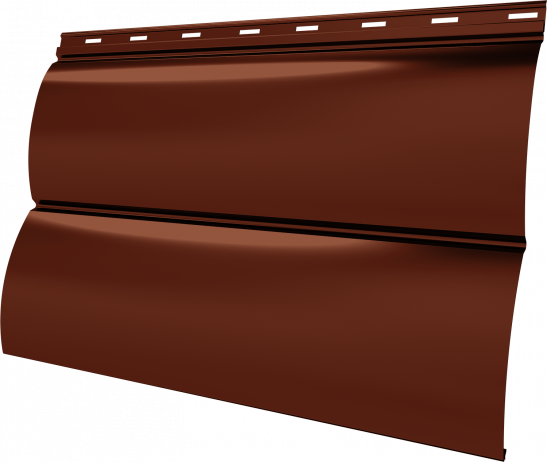Блок-хаус Grand Line 0,45 Drap с пленкой RAL 8004 терракота